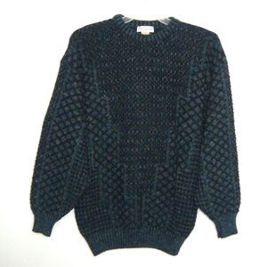 COLLECTIF Mens Wool Blend Pullover Grandpa Sweater Size XL Made in ITALY
